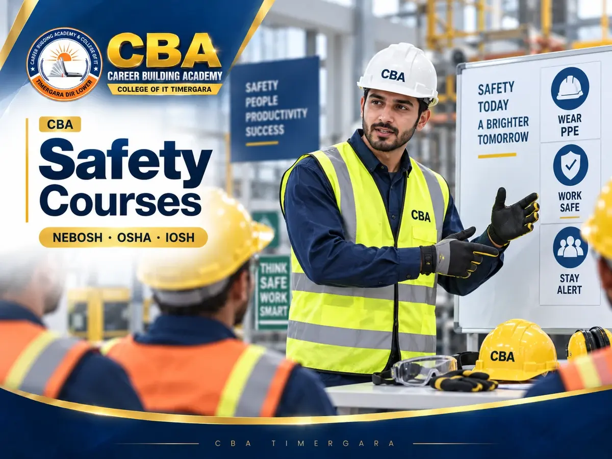 CBA Safety Courses artwork featuring occupational safety training